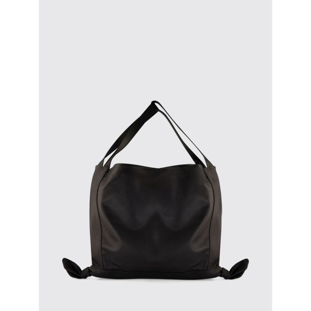 Hereu Women Hereu Calf Leather Tote Bag With Double Handle And Decorative Knot